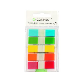 Q-Connect Page Markers 1/2 Inch Assorted (Pack of 100) KF14966