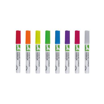 Q-Connect Chalk Markers Medium Tip Assorted Pack of 8 KF16281
