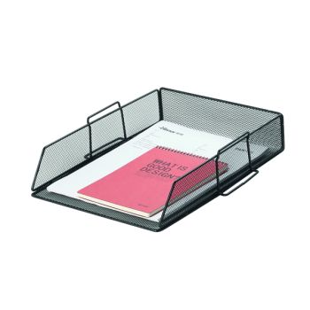Q-Connect Stackable Letter Tray Black KF17293