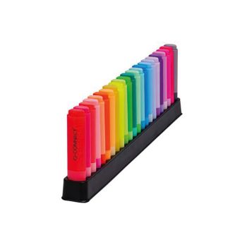Q-Connect Highlighter Pens Deskset Assorted Pack of 23 KF17782