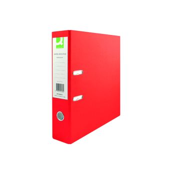 Q-Connect 70mm Lever Arch File Polypropylene A4 Red (Pack of 10) KF20021