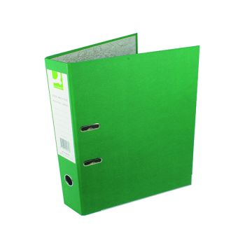 Q-Connect Lever Arch File Paperbacked Foolscap Green (Pack of 10) KF20032