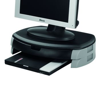 Q-Connect Monitor/Printer Stand Black/Grey KF20081