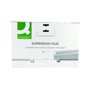 Q-Connect Foolscap Tabbed Suspension Files (Pack of 10) KF21018