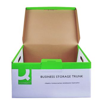 Q-Connect Business Storage Trunk Box W374xD540xH245mm White (Pack of 10) KF21663