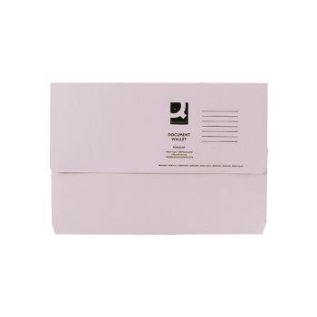 Q-Connect Document Wallet Foolscap Buff (Pack of 50) KF23010