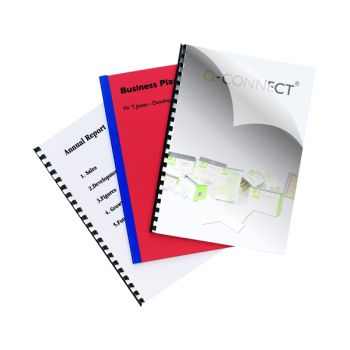 Q-Connect Clear A4 PVC Binding Covers 150 Micron (Pack of 250) KF24010