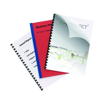 Q-Connect Clear A4 PVC Binding Covers 250 Micron (Pack of 100) KF24011