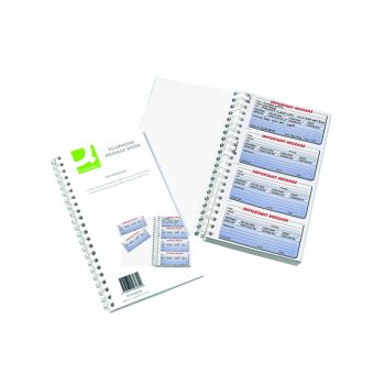 Q-Connect Duplicate Telephone Message Book 200 Messages KF26034