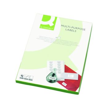 Q-Connect Multipurpose Labels 199.6x289mm 1 Per Sheet White (Pack of 100) KF26050