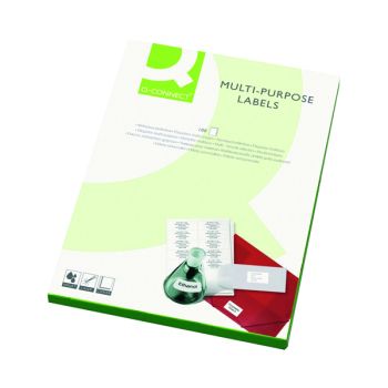 Q-Connect Multipurpose Labels 199.6x143.5mm 2 Per Sheet White (Pack of 200) KF26056