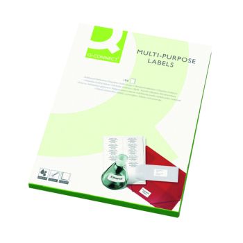 Q-Connect Multipurpose Labels 64x33.9mm 24 Per Sheet White (Pack of 2400) KF26071