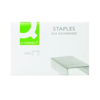Q-Connect Staples 26/6mm (Pack of 5000) KF27001