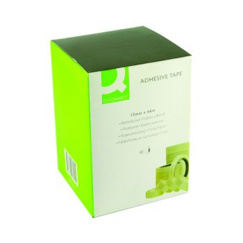 Q-Connect Adhesive Tape 12mm x 66m (Pack of 12) KF27015
