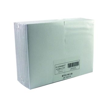 Q-Connect Plain Scribble Pad 160 Pages 148x105mm (Pack of 20) KF27018