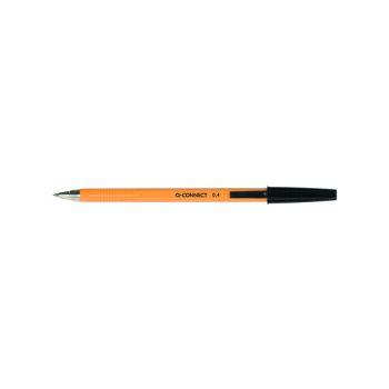 Q-Connect Ballpoint Pen Fine Black (Pack of 20) KF34046