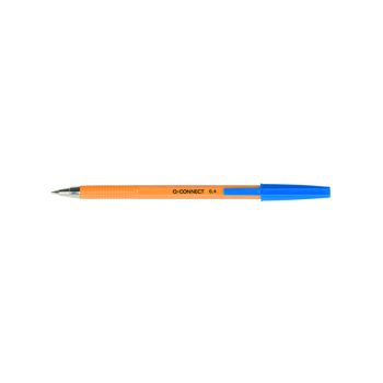 Q-Connect Ballpoint Pen Fine Blue (Pack of 20) KF34047