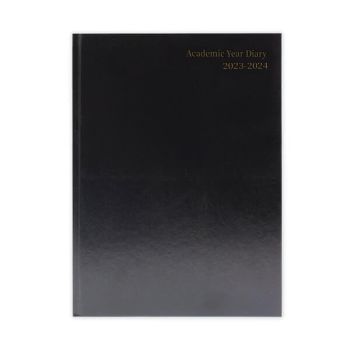 Academic Diary Week To View A4 Black 2023-2024 KF3A4ABK23