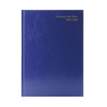 5 Star Academic Diary Week To View A4 Blue 2025-2026 KF3A4ABU25