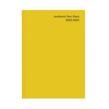 Academic Diary Week To View A5 Yellow 2023-2024 KF3A5AYL23