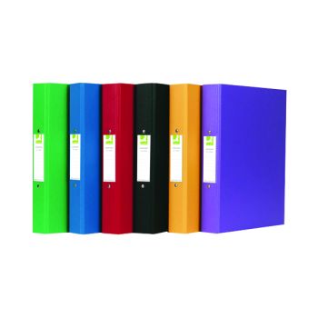 Q-Connect 25mm 2 Ring Binder Polypropylene A4 Assorted (Pack of 10) KF71446