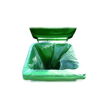 2Work Wheelie Bin Liner Clear (Pack of 100) KF73374