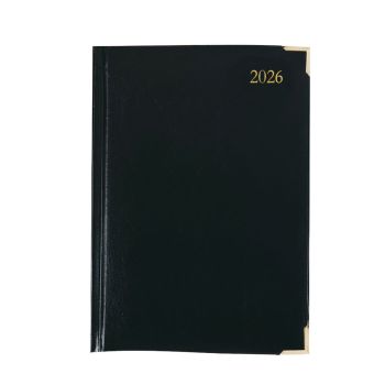 5 Star Executive Diary Day Per Page A5 Black 2026 KFEA51BK26