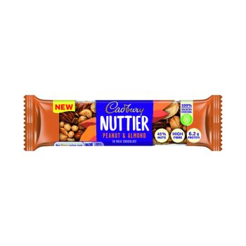 Cadbury Nuttier Peanut/Almond Chocolate 40g (Pack of 15) 4260510