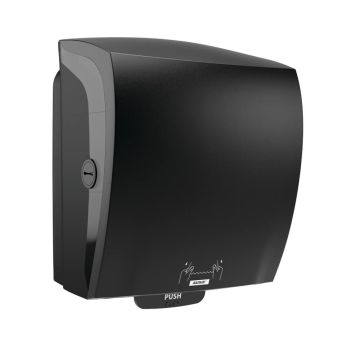 Katrin Plastic Dispenser For System Paper Towel Roll Black 82070