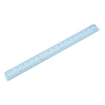 Plastic Shatter Resistant Ruler 45cm Clear 843800/1