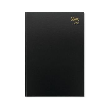Letts Desk Diary Day Per Page A4 Black 2027 LT11ZBK27