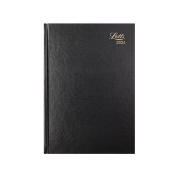 Letts A5 Business Diary Week To View Black 2024 LT31XBK24