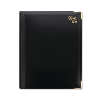 Letts Lexicon Quarto Desk Diary Week View Appointment Black 2026 26-TL3YBK