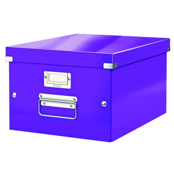 Leitz WOW Click and Store Box Medium Purple 60440062