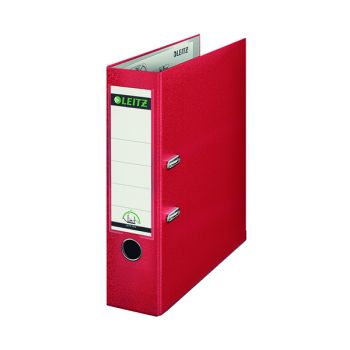 Leitz Lever Arch File Polypropylene Foolscap Red 1110-25 (Pack of 10)
