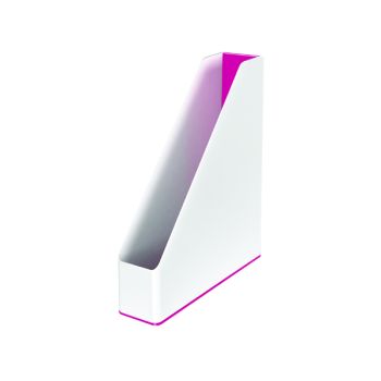 Leitz WOW Magazine File Dual Colour White/Pink 53621023