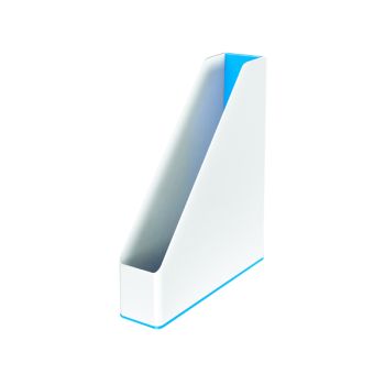 Leitz WOW Magazine File Dual Colour White/Blue 53621036
