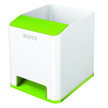 Leitz WOW Sound Pen Holder Dual Colour White/Green 53631054