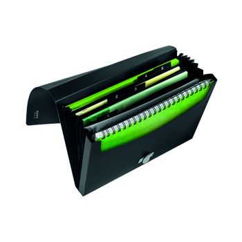 Leitz Recycle Expanding File 5 Part A4 Black (Pack of 5) 46240095