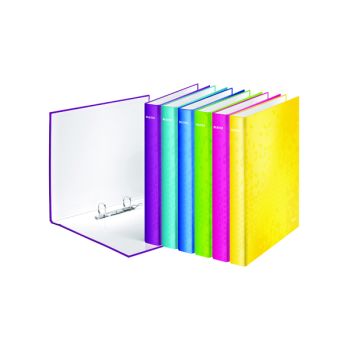 Leitz Wow 2 D-Ring Binder 25mm A4 Plus Assorted (Pack of 10) 42412099