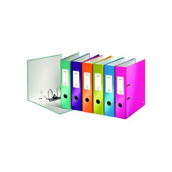 Leitz Wow 180 Lever Arch File 50mm A4 Assorted (Pack of 10) 10061099