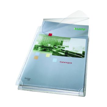 Leitz Expanding Pocket With Flap A4 Clear (Pack of 5) 47573003