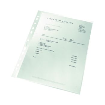 Leitz Punched Pockets Recycled A4  (Pack of 100) 4791-10-03
