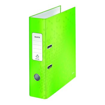 Leitz 180 WOW Lever Arch File A4 80mm Green (Pack of 10) 10050054
