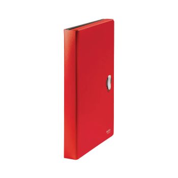 Leitz Recycle Expanding Concertina File A4 PP Red Pack of 5 46240025