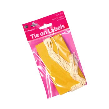 Flexocare 10 Yellow Luggage Tags (Pack of 20) 54332026
