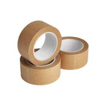 Paper Tape Self Adhesive 48mmx50m Buff Barcoded Pack of 6 SAP5050BV