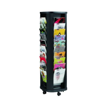 Fast Paper Mobile A4 Carousel Literature Display 40 Compartments F27301