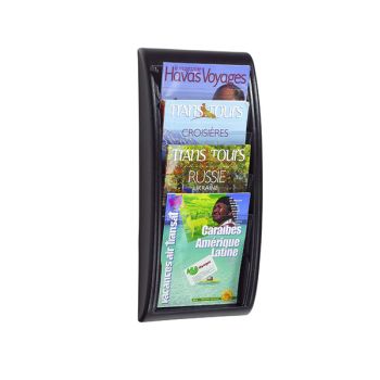 Fast Paper Quick Fit System Wall Display 4 x A4 Black F406101