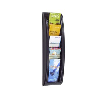 Fast Paper Quick Fit System Wall Display 5 x 1/3 A4 Black F406201